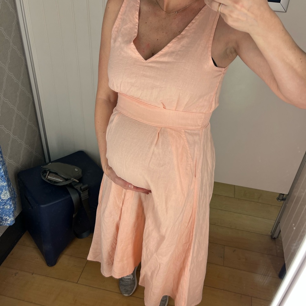Cynthia Rowley Linen Midi Dress - Picture 1 of 7